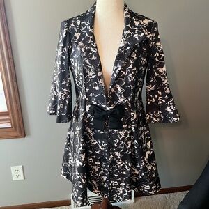 NWT Joseph Ribkoff long floral jacket with 3/4 bell sleeves